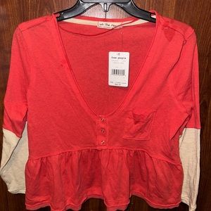 NWT Free People Camelia Combo Top size small